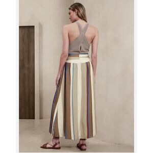 Banana Republic DROP-WAIST MAXI SKIRT Swimming Hole Blue size 00 petite